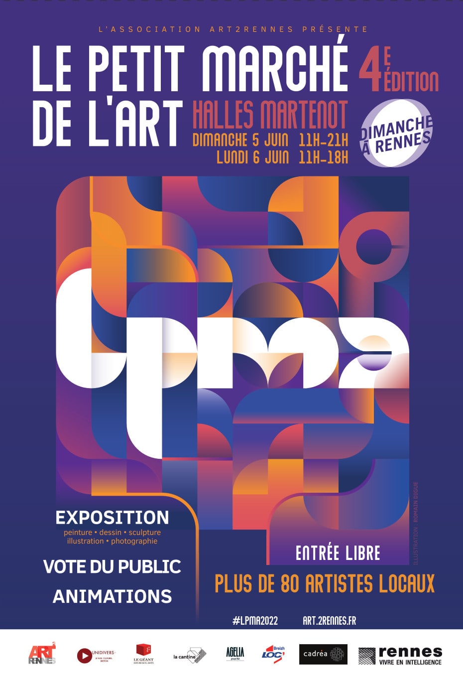 Accueil des artistes exposant.e.s lors du Petit Marché de l'Art